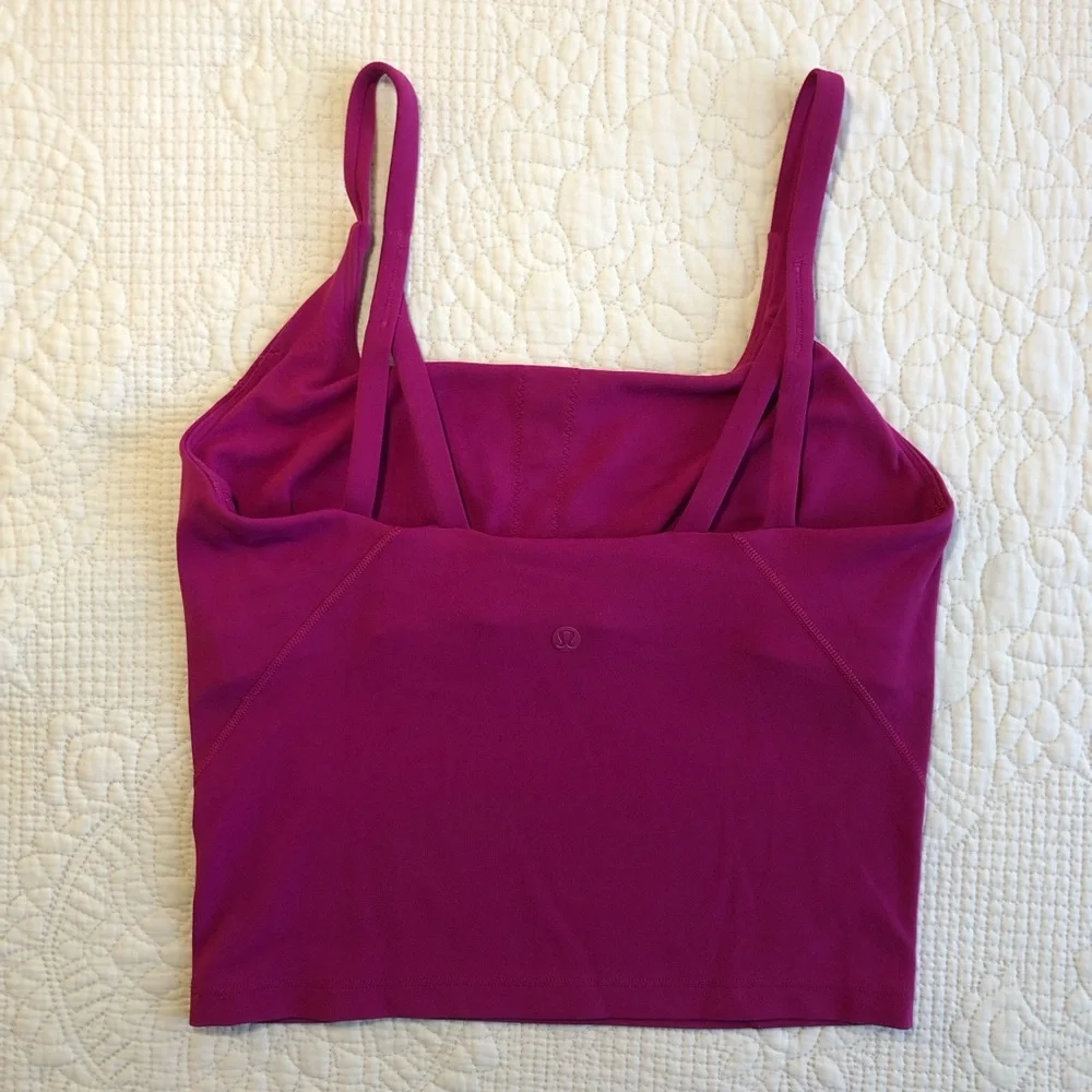 LULULEMON Women’s Magenta Purple Strappy Nulu Tank Top Sz 6 - Picture 6 of 13